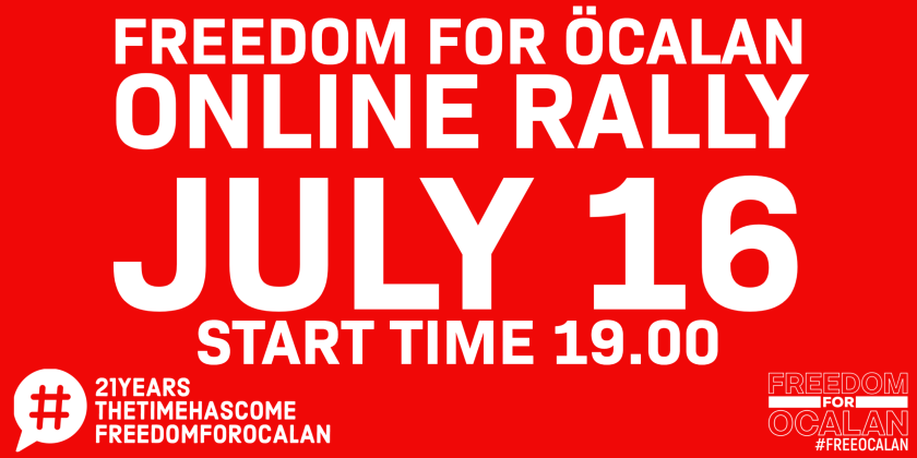 16 July 2020 online rally poster