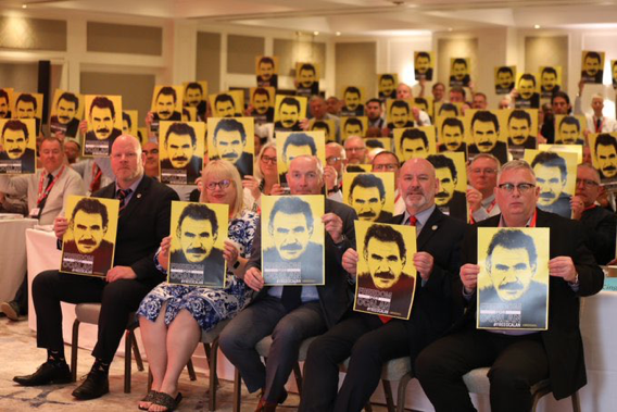 ASLEF Trade Union 2022 conference - solidarity for the Freedom of Öcalan