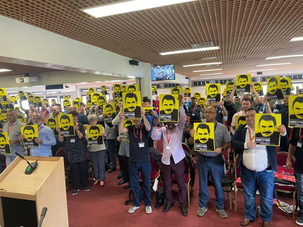 BFAWU trade union 2022 conference – action for Abdullah Öcalan